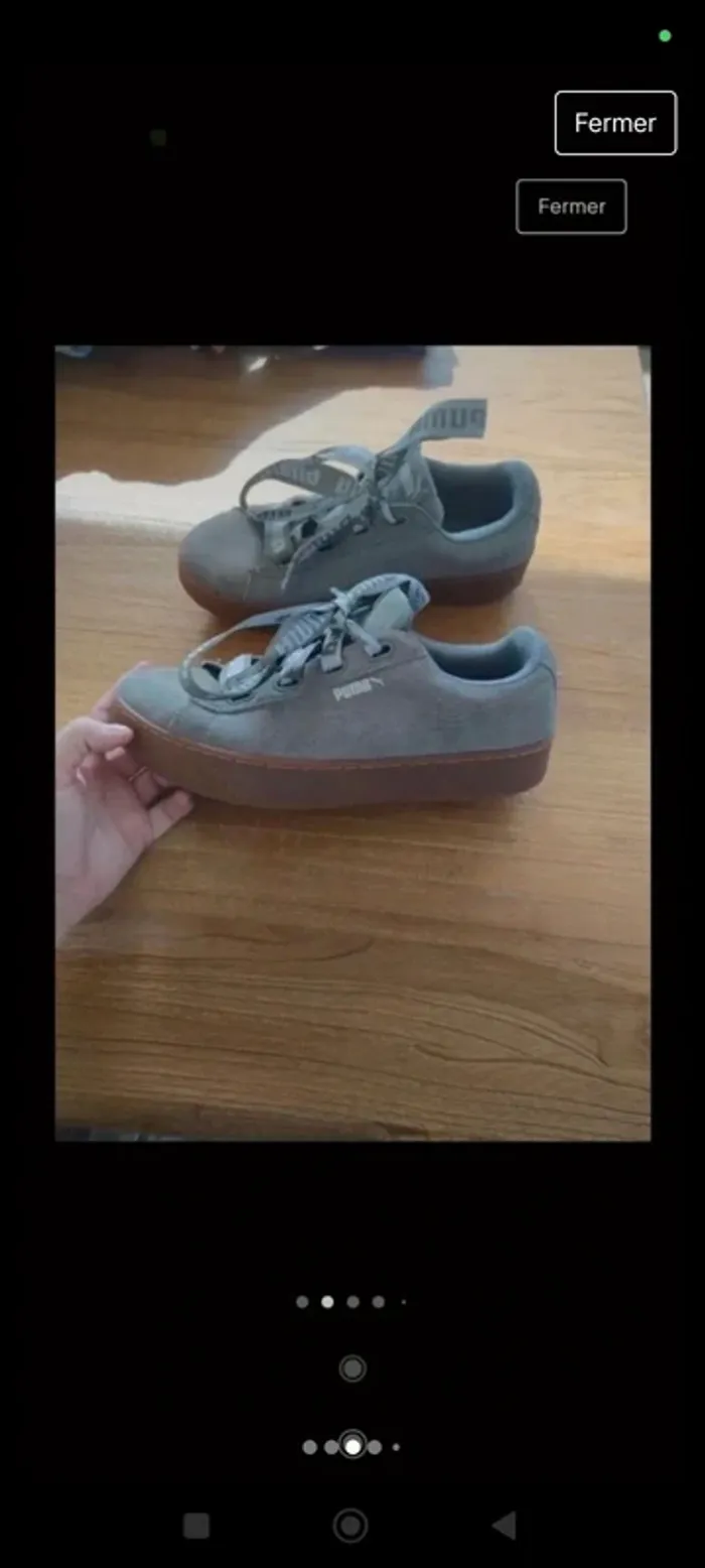 Baskets Puma grises 40 - photo numéro 3
