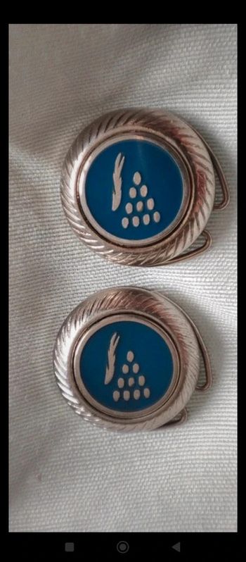 Couvre boutons en plaqué argent