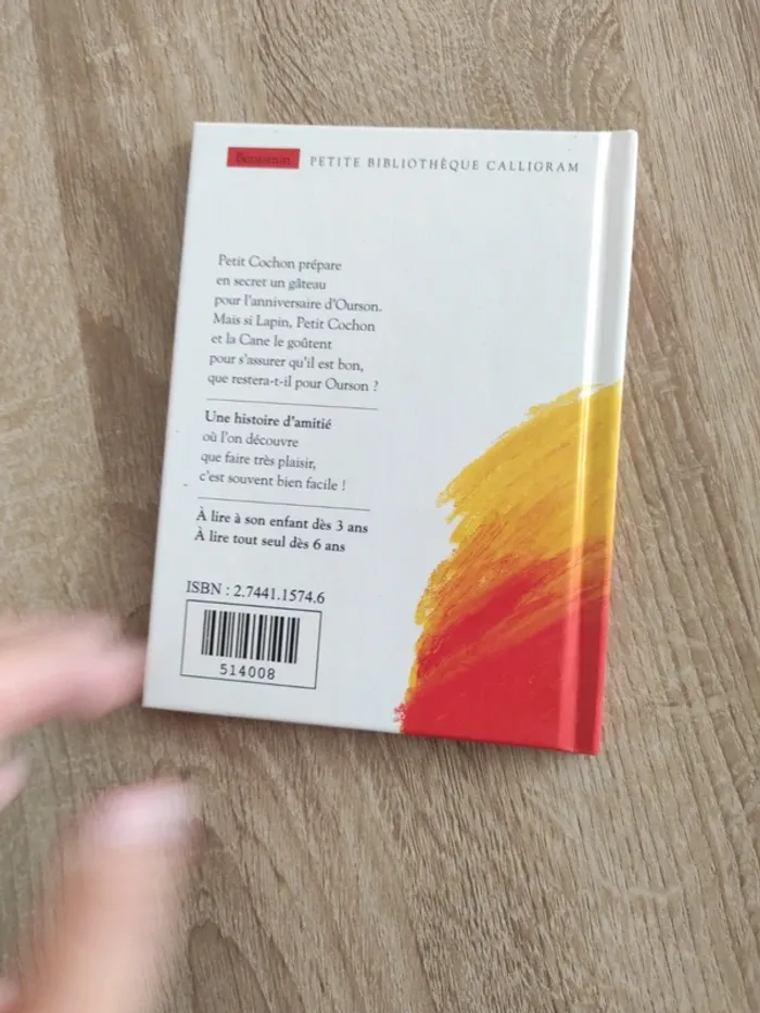 Livre calligram bon anniversaire ourson - photo numéro 2