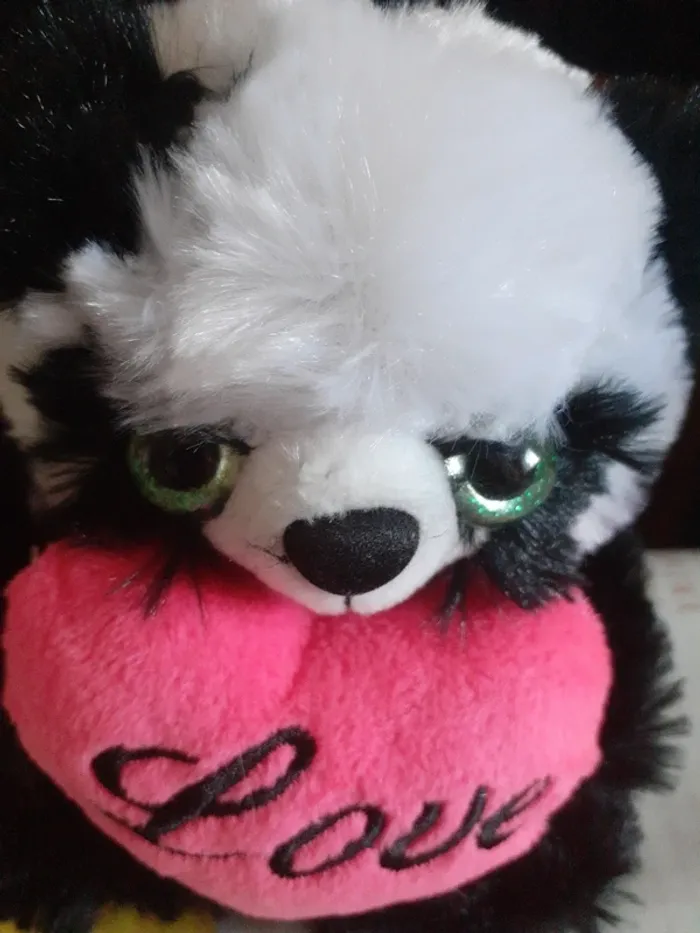 Peluche panda avec cœur "Love" - photo numéro 5