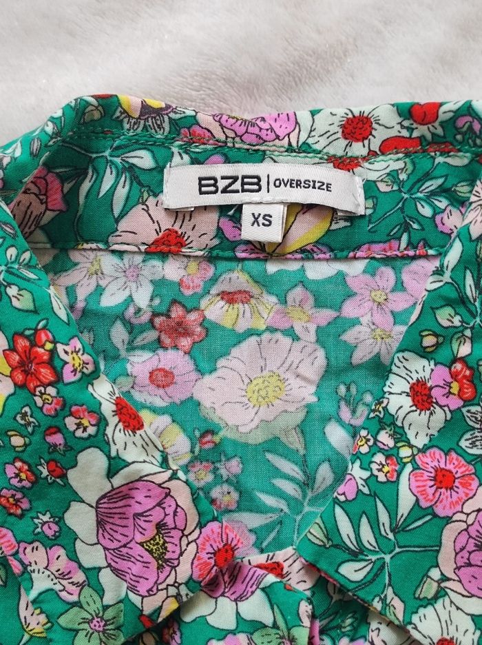 Chemisier fleurie oversize taille XS - photo numéro 3