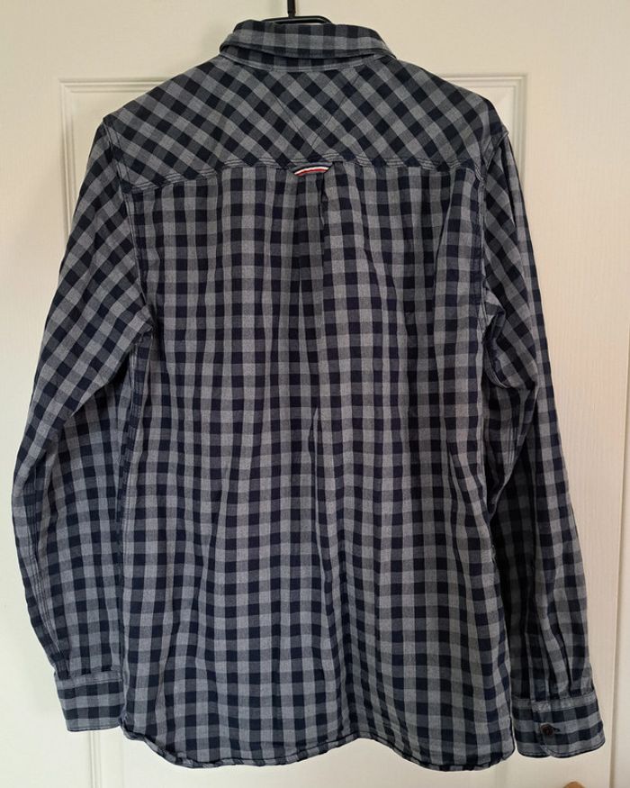Chemin à carreaux bleue Hilfiger Denim taille M - homme - photo numéro 2