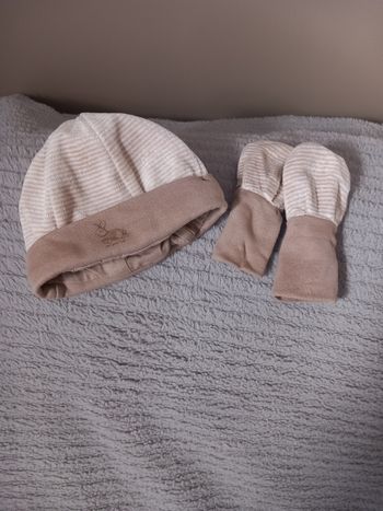 Bonnet + moufles.