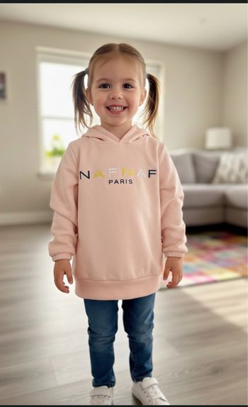 Sweat à capuche NAFNAF taille 4 ans neuf