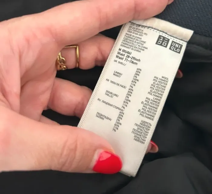 Inès de la Fressange, by Uniqlo pantalon rayé noir en laine, femme, taille 38 - photo numéro 5
