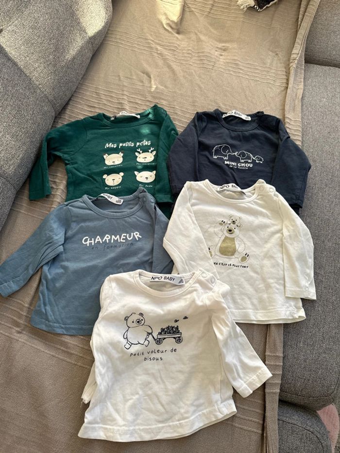 Lot de 5 t-shirt bébé
