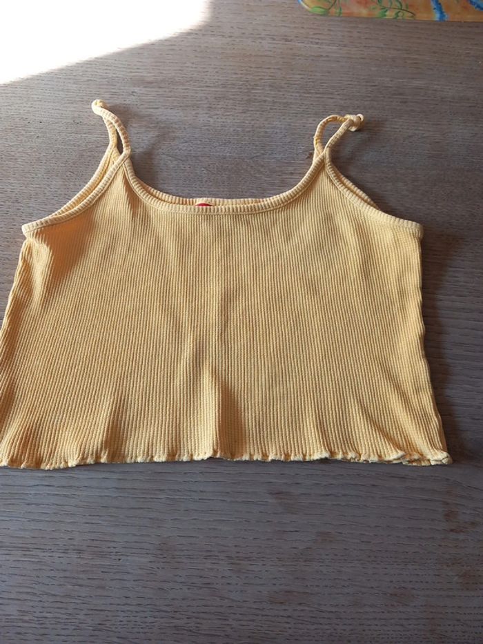 Top court bretelle coton 10ans Kiabi