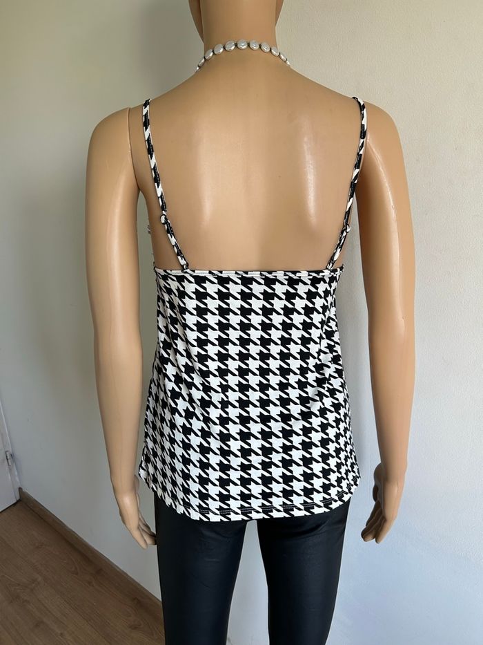 Débardeur noir et écru Amisu taille XS comme neuf - photo numéro 5