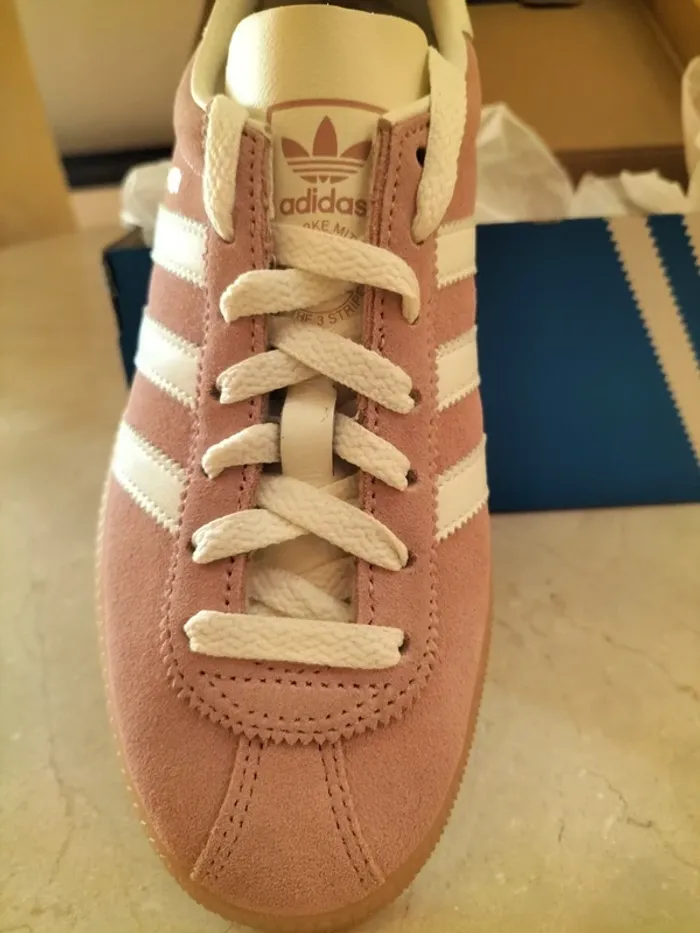 Baskets Adidas München vieux rose - photo numéro 6