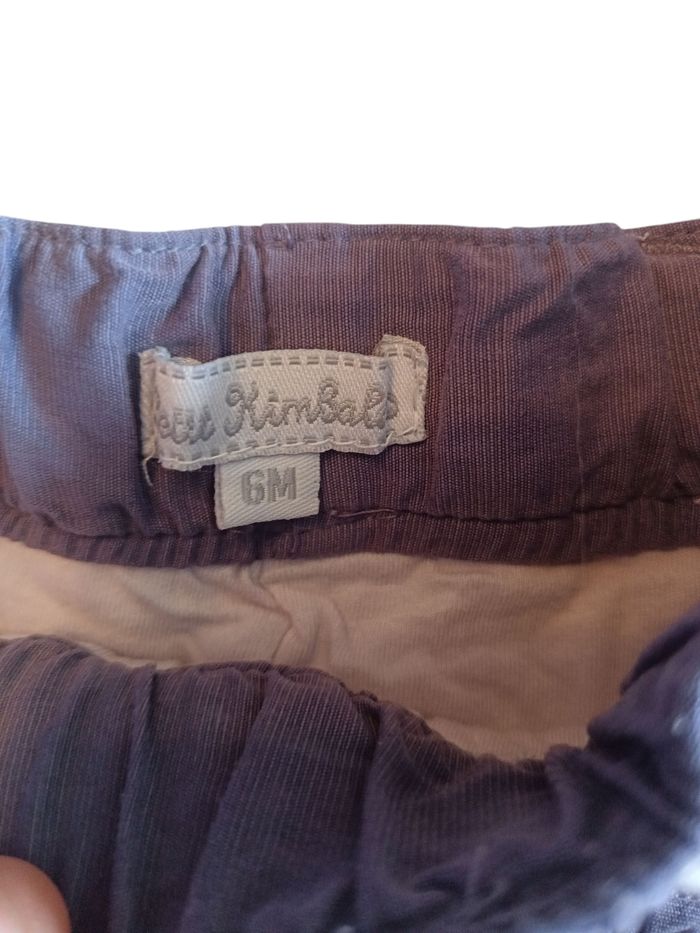 Pantalon 6 mois petit kimbaloo mauve - photo numéro 4