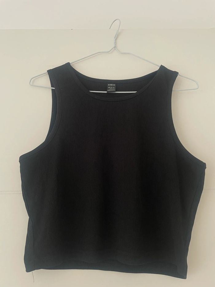 Crop top noir