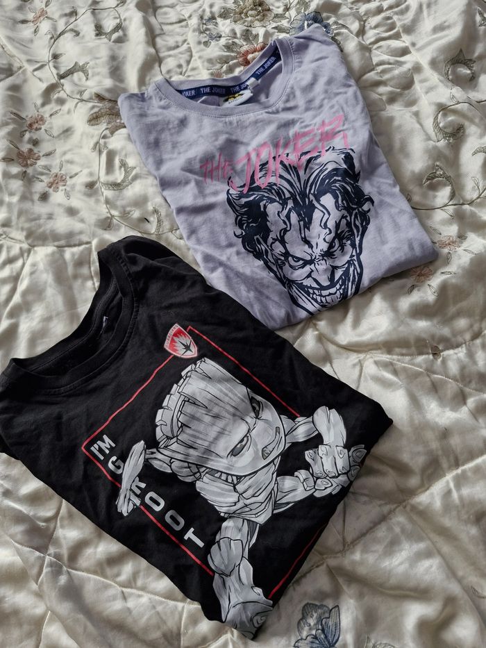 Lot  t-shirts Groot et Joker - photo numéro 2