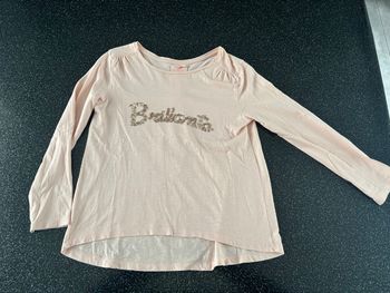TAO - t-shirt ml rose pale fille 8 ans