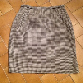 Jupe droite pied de poule 123