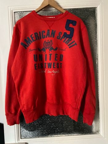 Sweat coton rouge Refreshingly Vintage 