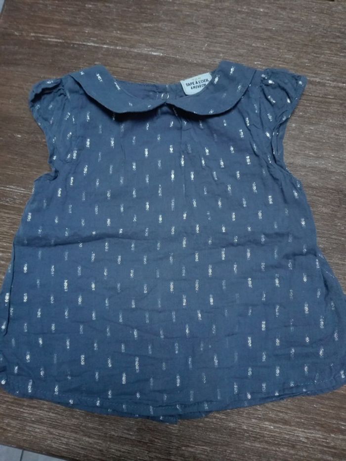 Chemise sans manches TAO gris argent