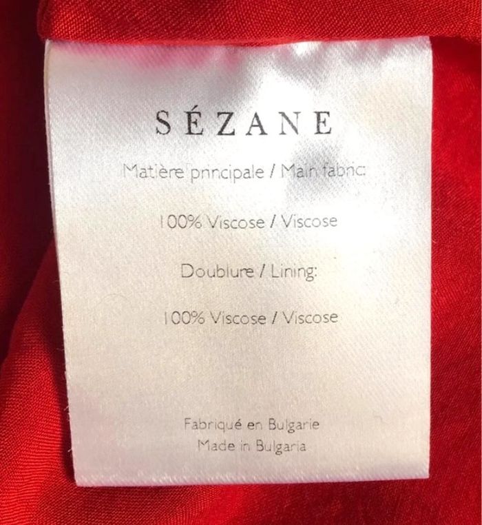 Robe Sézane rouge à fleurs 🌺 - photo numéro 7