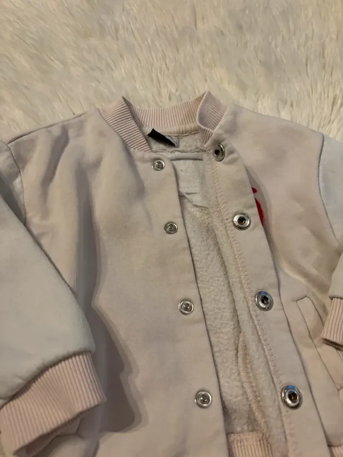 Gilet blanc rose - photo numéro 3