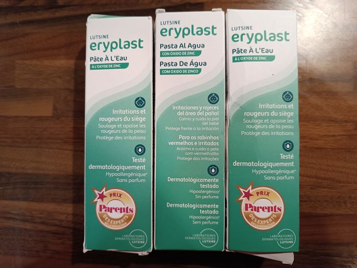 3 tubes eryplast lustine 75g neuf