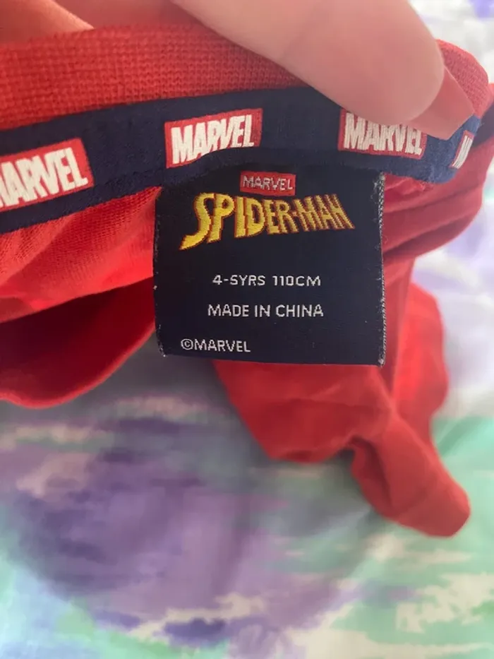 T-shirt Marvel Spiderman rouge 4-5 ans > 110cm - photo numéro 3