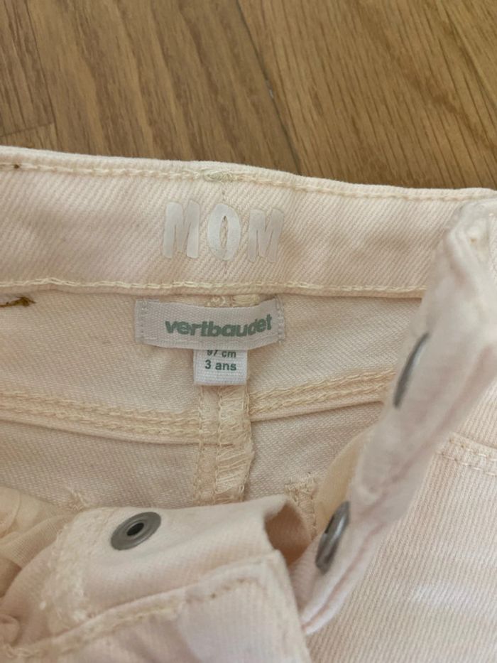 Jeans ivoire Vertbaudet - photo numéro 2