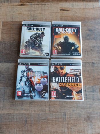Lot jeu Ps3 , Battlefield et callofduty