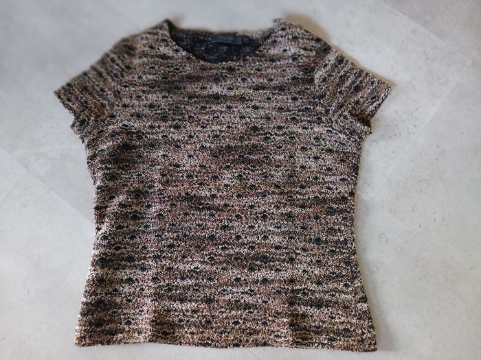 Top marron et beige Taille 42-44 Urban Kiabi neuf superbe - photo numéro 2