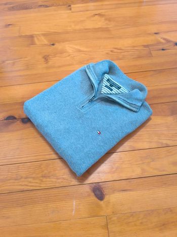 Half Zip Tommy Hilfiger - Col camionneur - Gris - Taille M