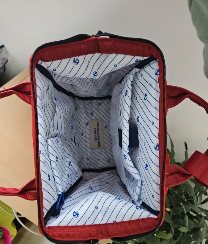 Sac à dos Cabaia rouge Akranes M aventurer + étui supplémentaire.  Facture 09.25 - photo numéro 7