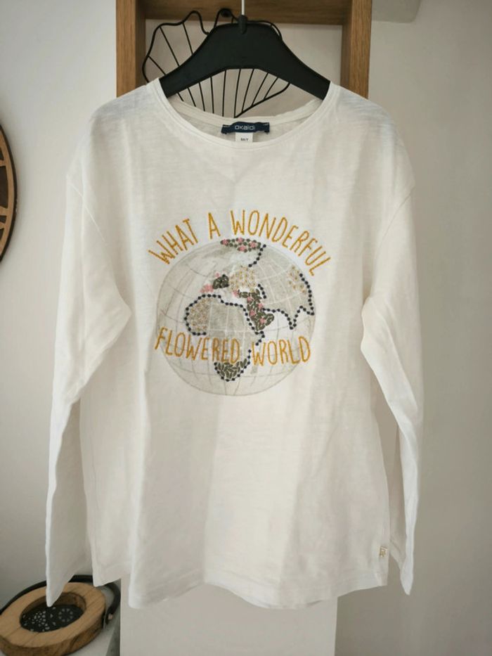 Tee shirt fille Okaïdi  wonderful world