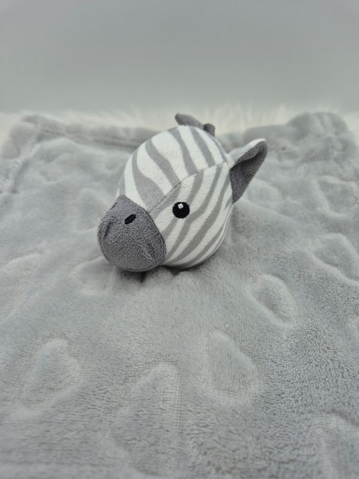Doudou plat carre Zèbre Gris Nuage Primark - photo numéro 8