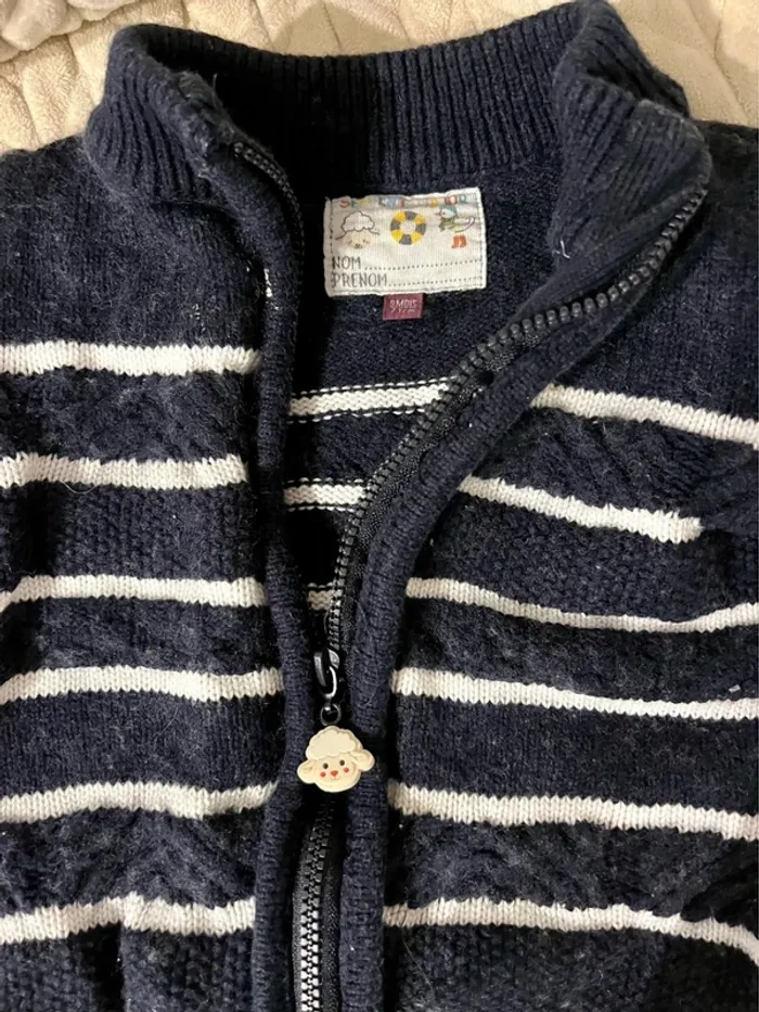 Gilet marinière - photo numéro 3
