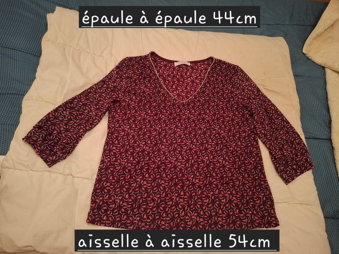 Blouse bordeaux 42/44 - photo numéro 6
