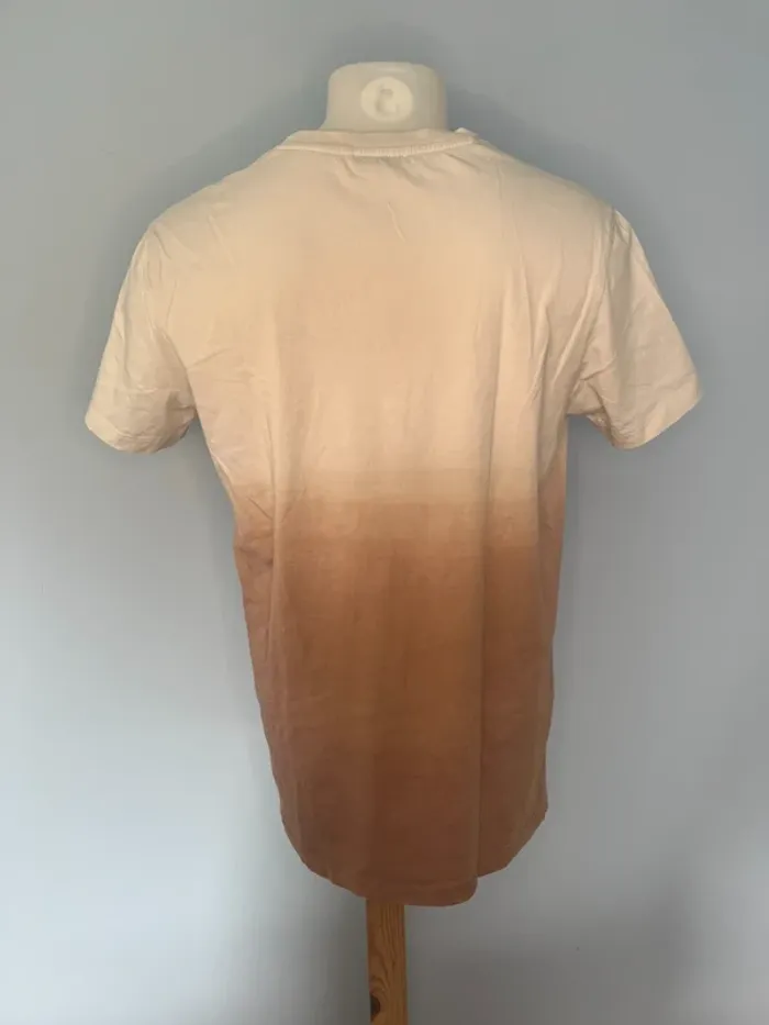 🌅 T-shirt manches courtes MEXX dégradé blanc/vieux rose – Taille M, imprimé surf tendance - photo numéro 5