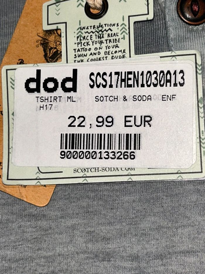 T-shirt manches longues 8 ans garçon Scotch & Soda - photo numéro 5