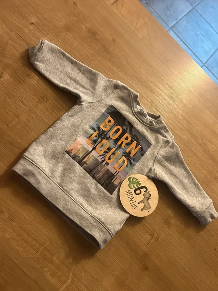 Sweat gris Born Loud