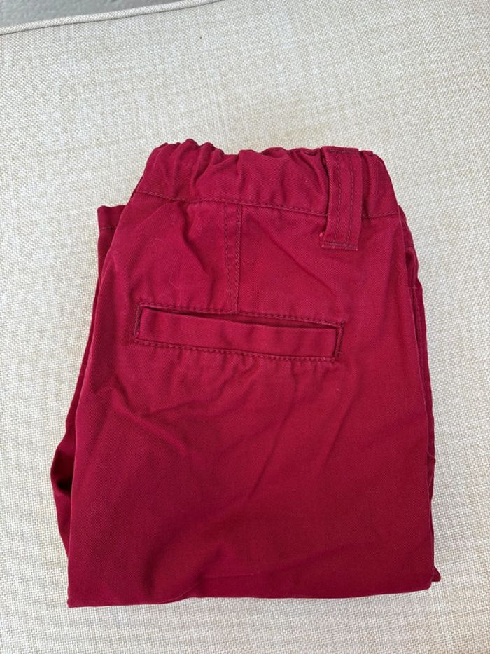 Pantalon rouge bordeaux taille 10 ans