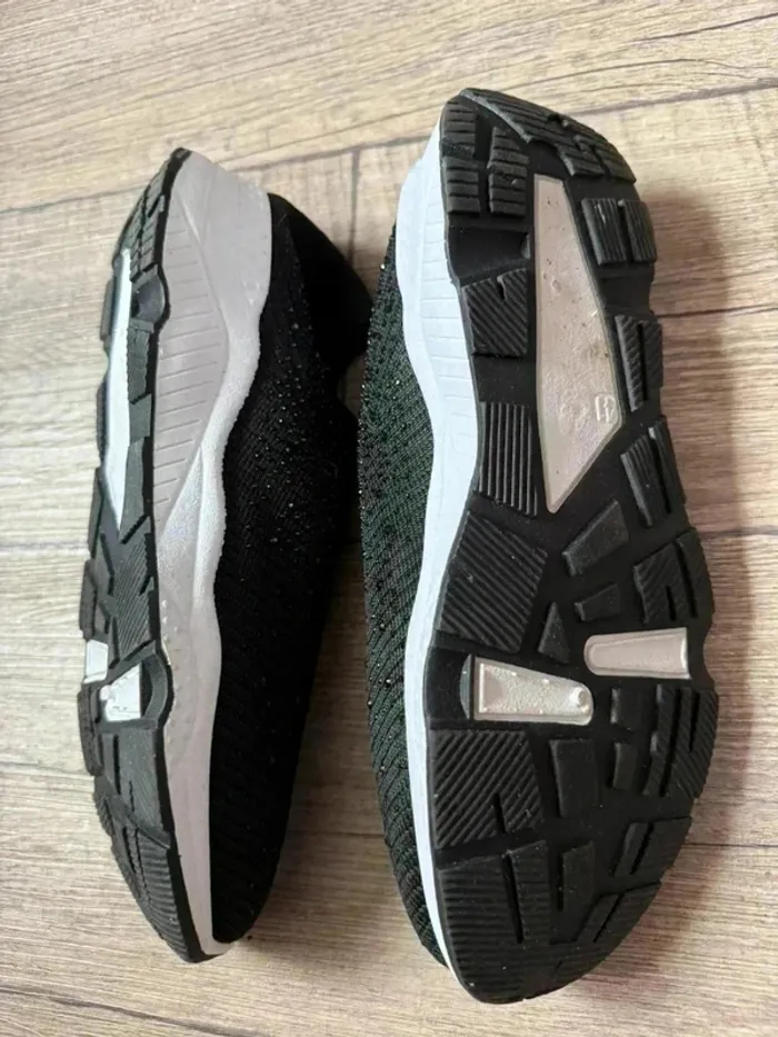Sneakers à talon compensé Femme noir - photo numéro 9