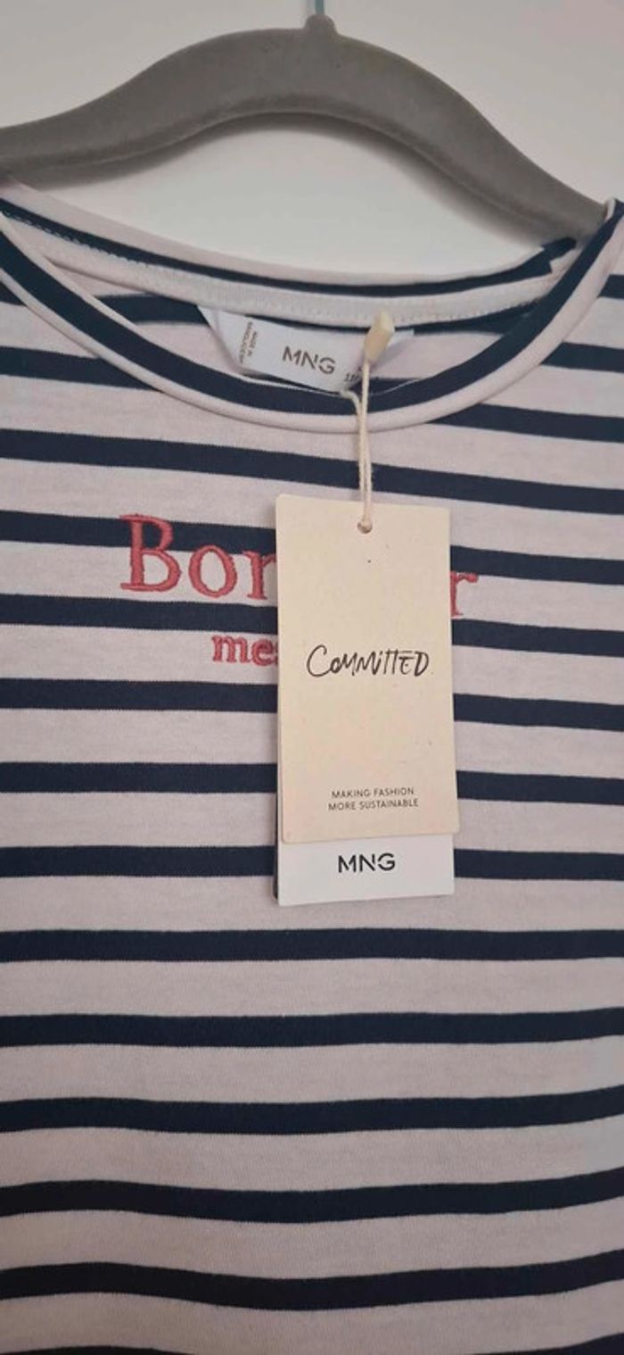 Marinière manches longues - Mango - Taille 5/6 ans - photo numéro 2