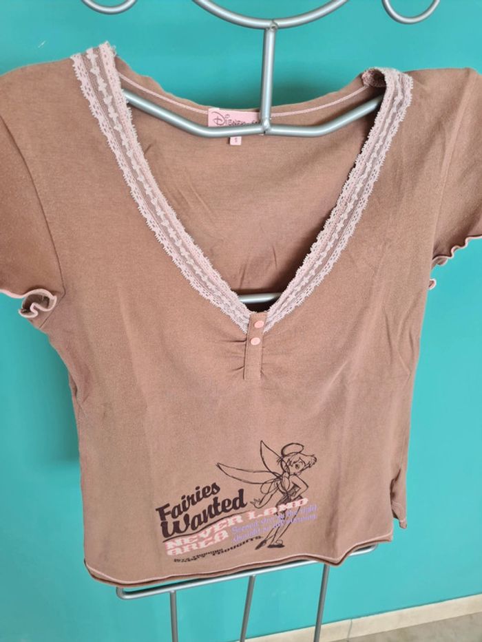 Tee-shirt Disney fée clochette Etam S - photo numéro 2