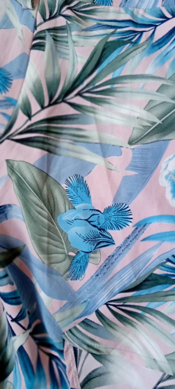 Robe estivale bas volanté ouvert imprimé fleurs zhu su feng femme M - photo numéro 15