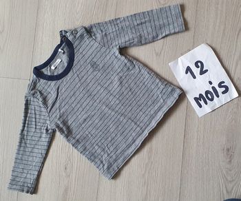 Maillot t-shirt manches longues 12mois garçon