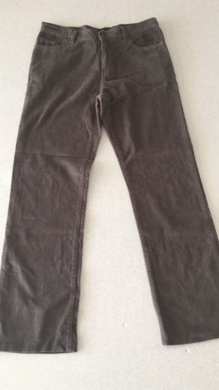 Pantalon côtelé droit XL Homme