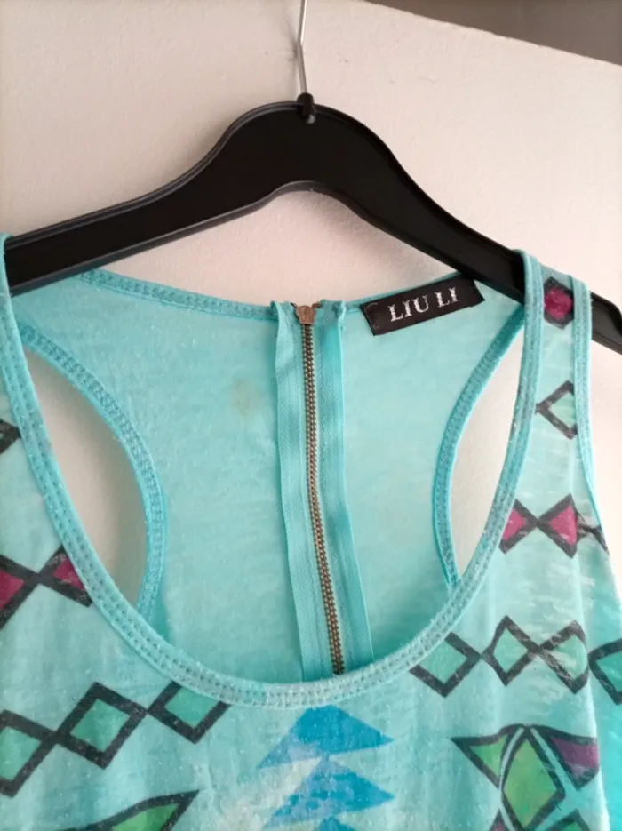 Débardeur turquoise - photo numéro 2