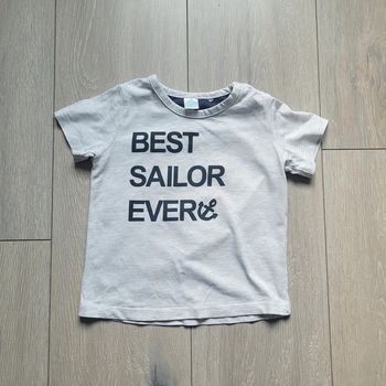 Maillot manche courte gris. Garçon 3 ans. Marque Tex