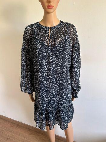 Robe casual bleue marine et argentée Esprit taille française L jamais portée