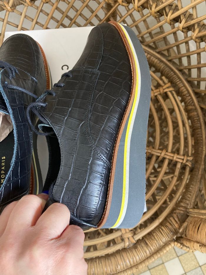 Derbys croco pour femmes - photo numéro 7