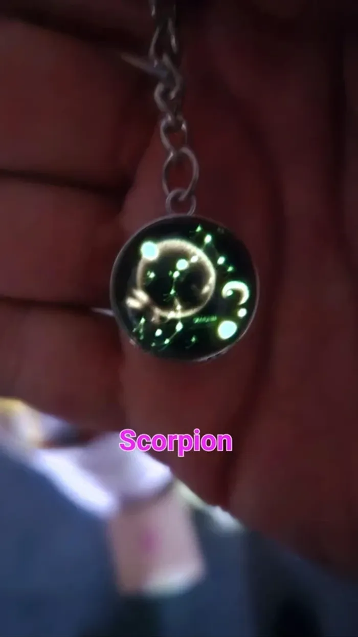 Porte-clés signe astrologique scorpion constellations