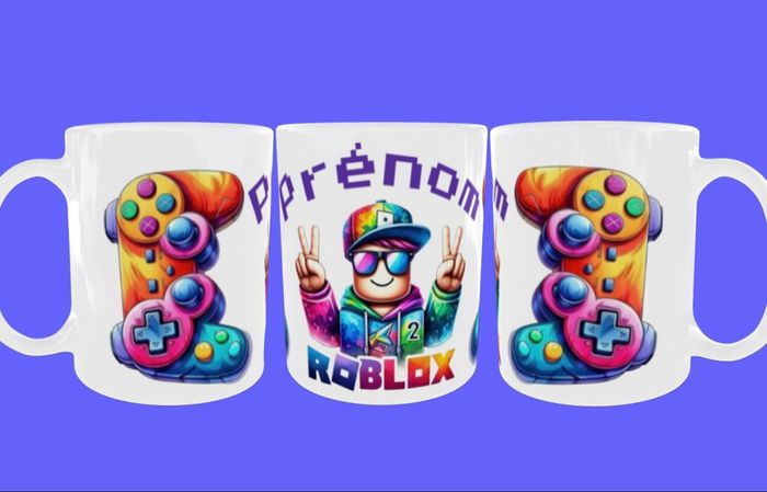 Tasse Roblox avec prénom