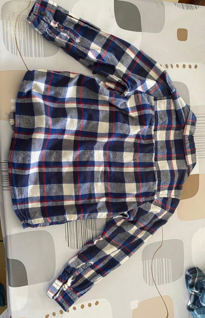 Chemise à carreau bleu - photo numéro 2